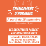 Semoctom : Horaires d’hiver