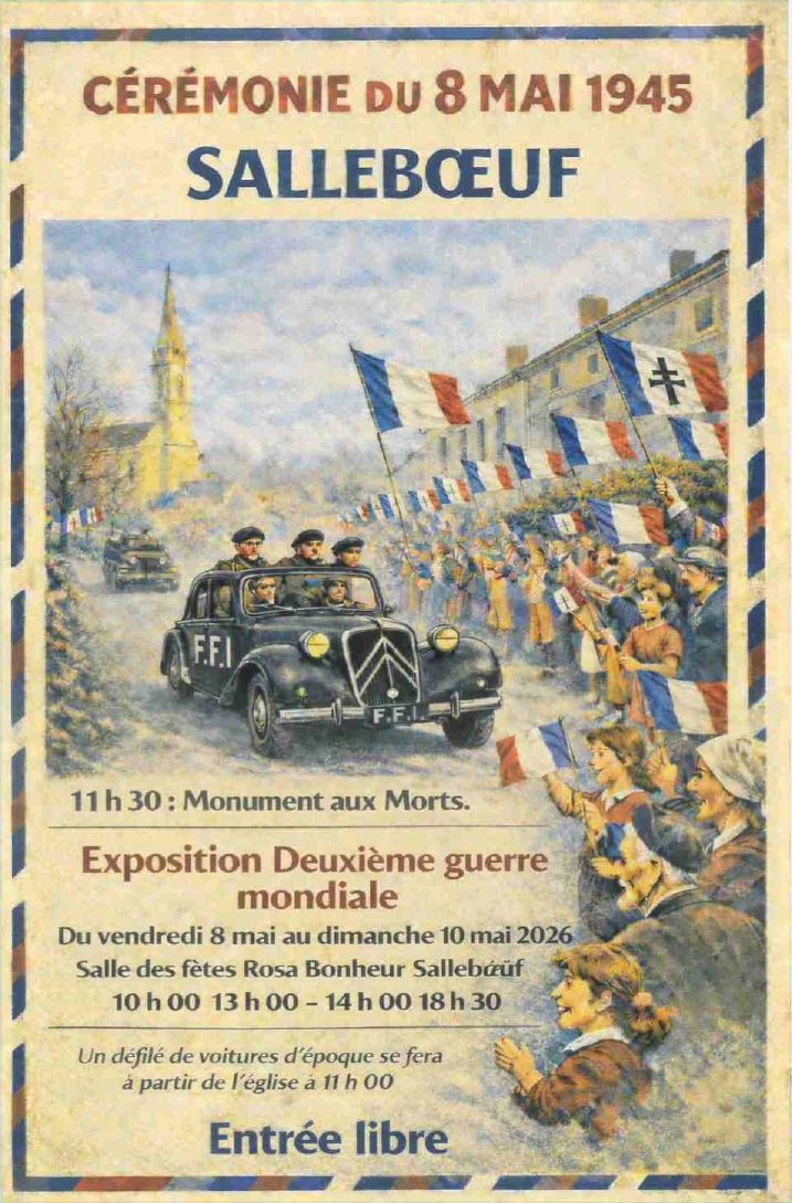 Célébrons le 8 mai 1945 : Mémoire et tradition à Salleboeuf