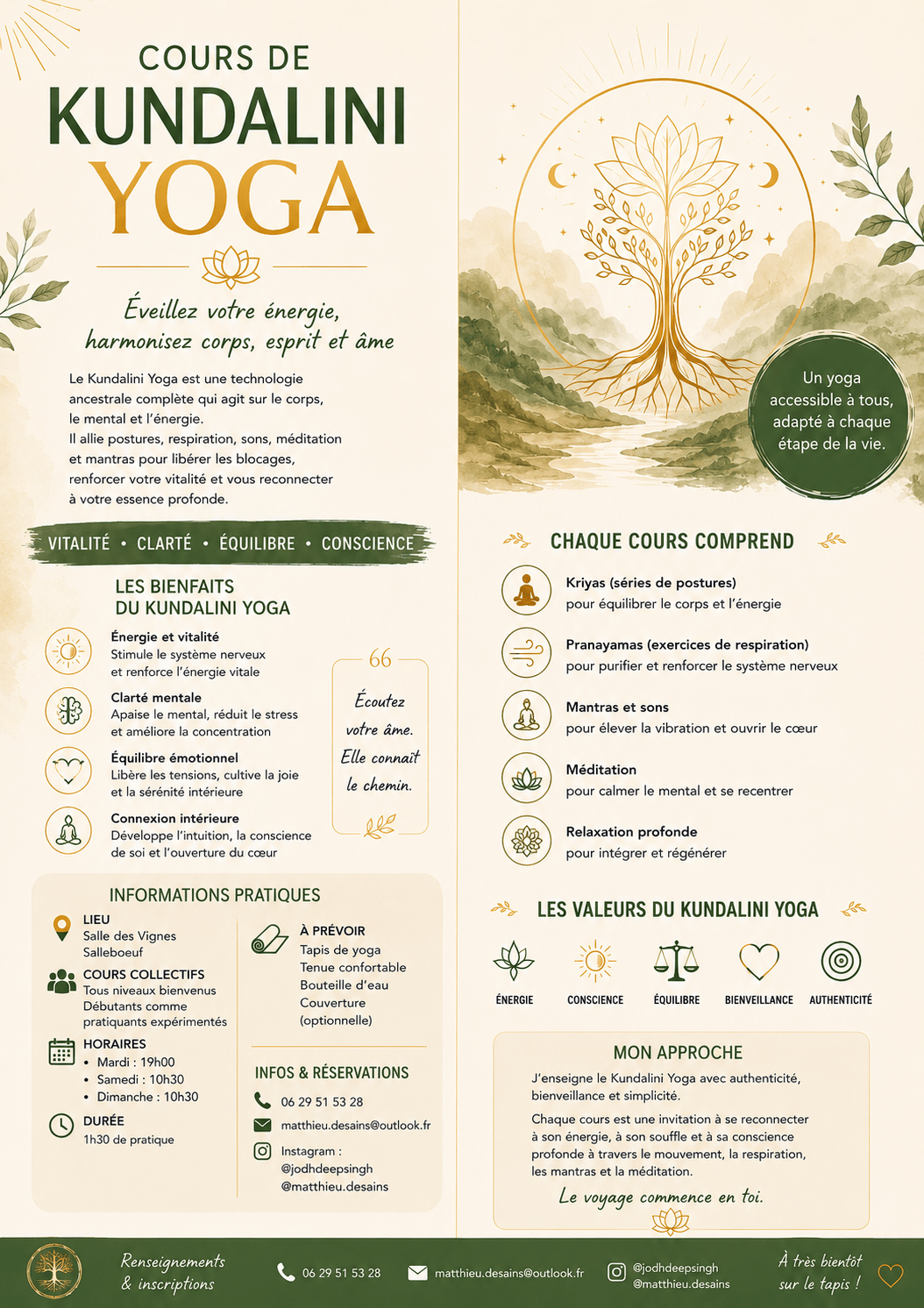 Cours de kundalini yoga